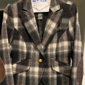 Smythe grey plaid blazer